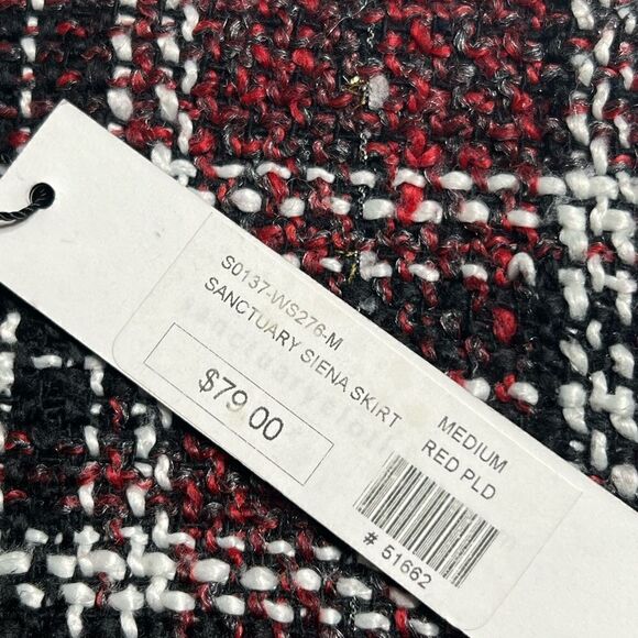 Sanctuary | NWT Lined Plaid Tweed Skirt - Picture 3 of 6